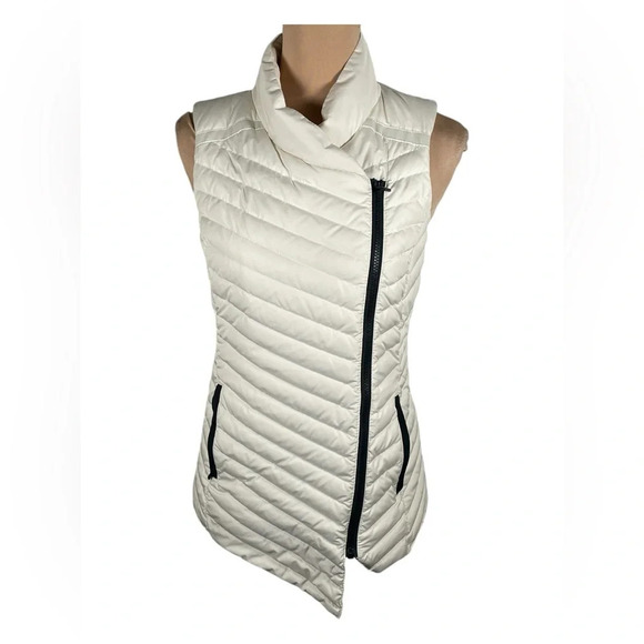 ATHLETA So Down Asymmetrical Front Zip Vest XS - Picture 2 of 14